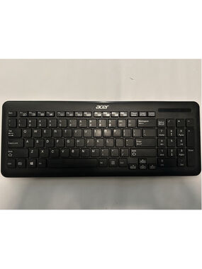 Acer Thin Wireless Keyboard Used Black with Side Number Pad Model C-12079